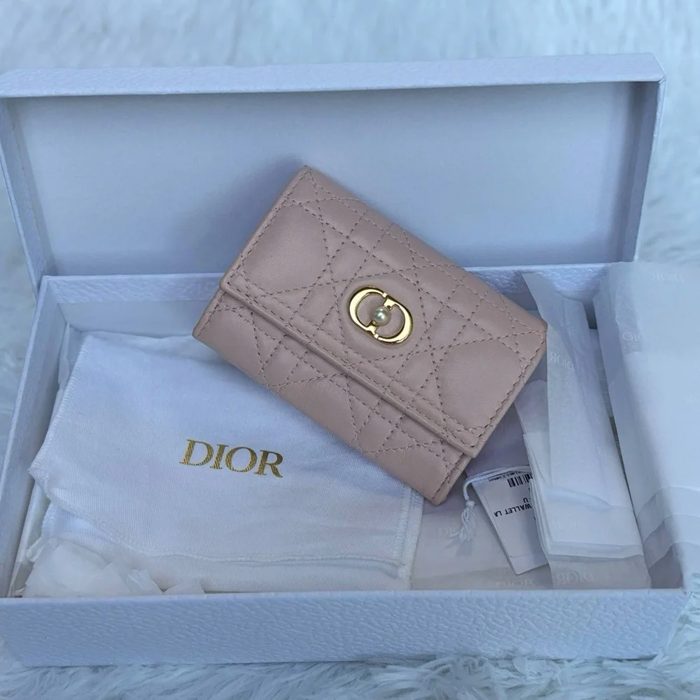 Dior Nude Quilted Leather Wallet